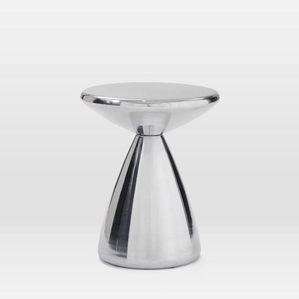 Cosmo Side Table Silver west elm United Kingdom